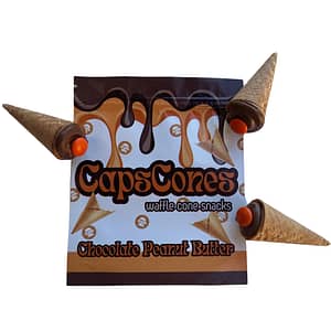 CHOCOLATE PEANUT BUTTER CAPSCONES