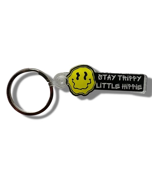 SMILEY STAY TRIPPY Key Chain